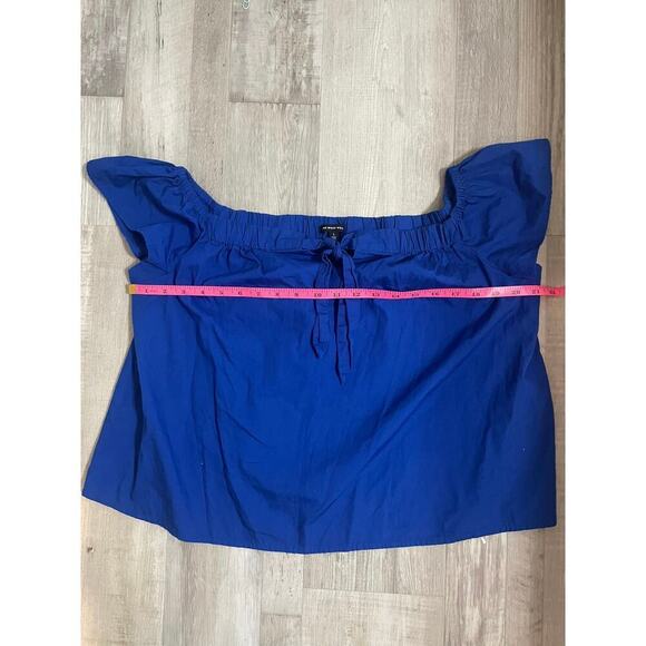 Who what wear royal blue off the shoulder blouse. Size Large - Picture 7 of 12